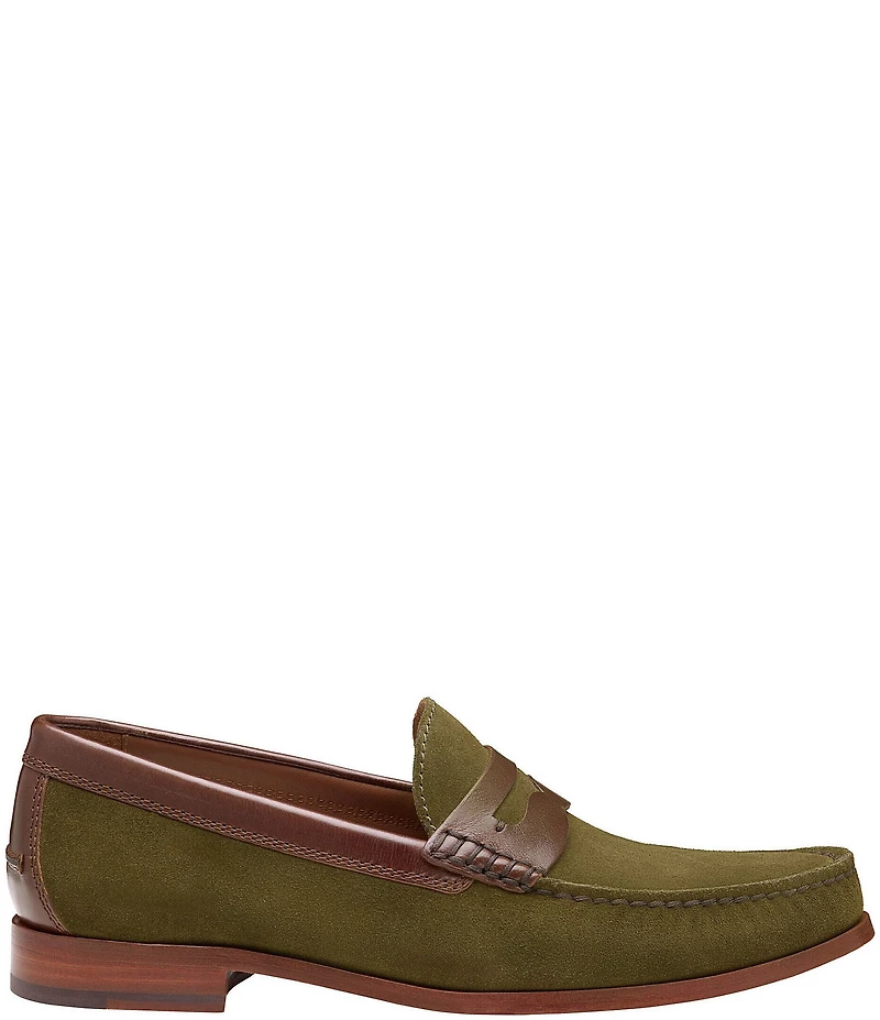 Johnston & Murphy Collection Mens Baldwin Suede Penny Loafers