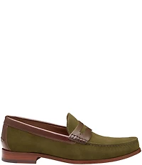 Johnston & Murphy Collection Mens Baldwin Suede Penny Loafers