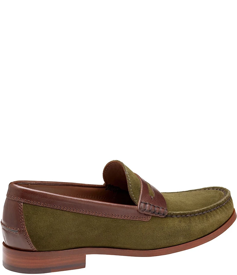 Johnston & Murphy Collection Mens Baldwin Suede Penny Loafers