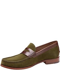 Johnston & Murphy Collection Mens Baldwin Suede Penny Loafers