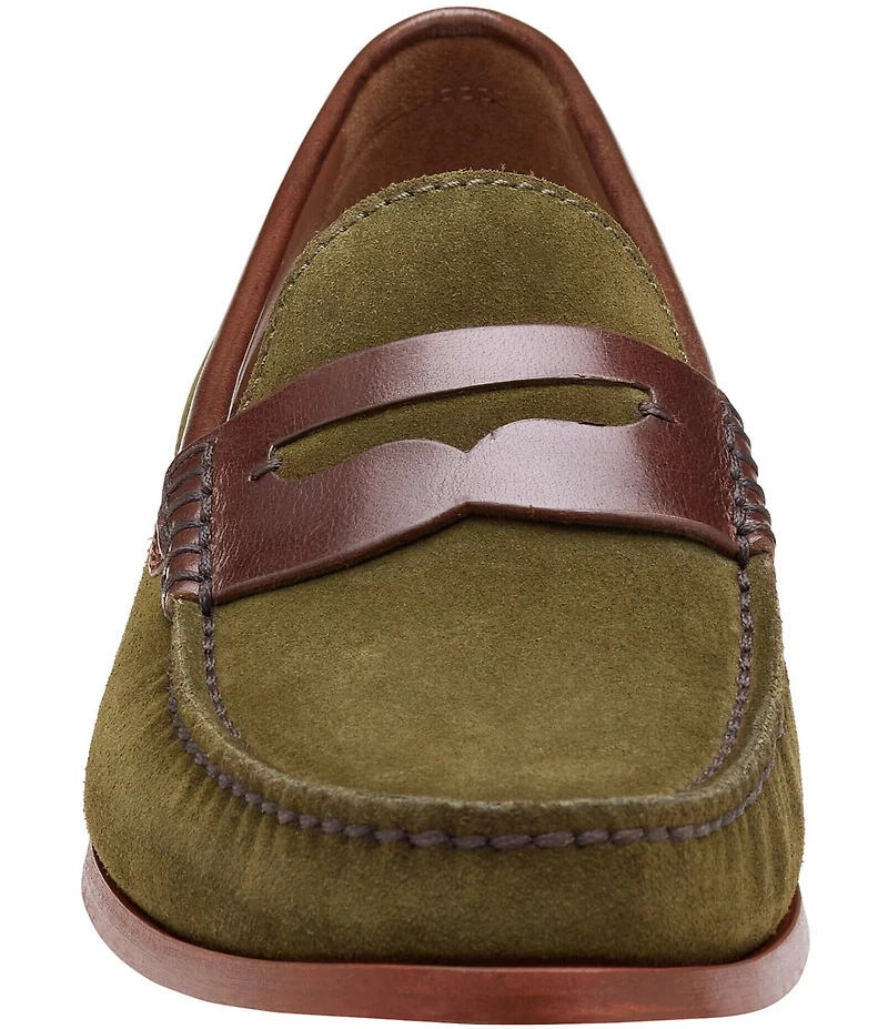 Johnston & Murphy Collection Mens Baldwin Suede Penny Loafers