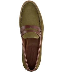 Johnston & Murphy Collection Mens Baldwin Suede Penny Loafers