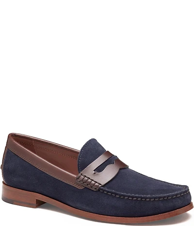 Johnston & Murphy Collection Mens Baldwin Suede Penny Loafers