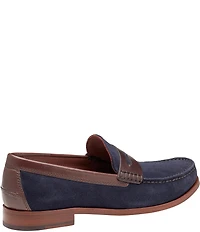 Johnston & Murphy Collection Mens Baldwin Suede Penny Loafers