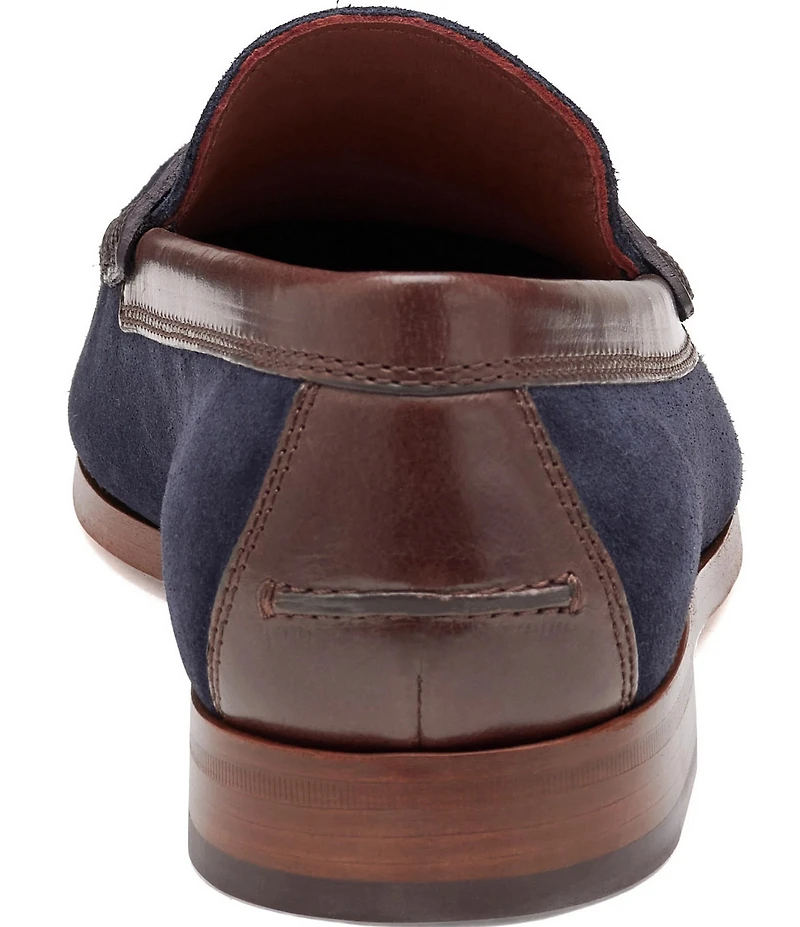 Johnston & Murphy Collection Mens Baldwin Suede Penny Loafers