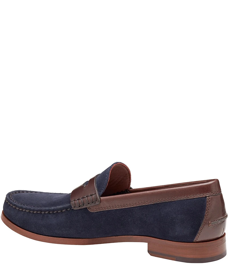 Johnston & Murphy Collection Mens Baldwin Suede Penny Loafers