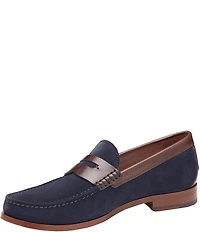 Johnston & Murphy Collection Mens Baldwin Suede Penny Loafers