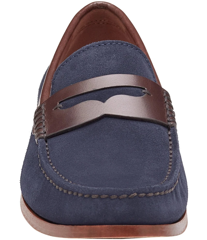 Johnston & Murphy Collection Mens Baldwin Suede Penny Loafers