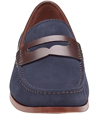 Johnston & Murphy Collection Mens Baldwin Suede Penny Loafers