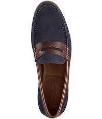 Johnston & Murphy Collection Mens Baldwin Suede Penny Loafers