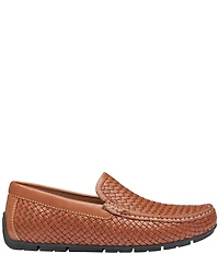 Johnston & Murphy Collection Men's Baldwin Woven Leather Slip On Venetian Loafers