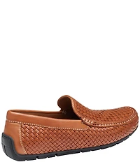 Johnston & Murphy Collection Men's Baldwin Woven Leather Slip On Venetian Loafers