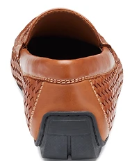 Johnston & Murphy Collection Men's Baldwin Woven Leather Slip On Venetian Loafers