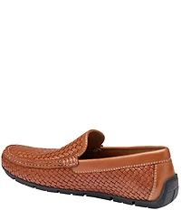Johnston & Murphy Collection Men's Baldwin Woven Leather Slip On Venetian Loafers