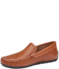 Johnston & Murphy Collection Men's Baldwin Woven Leather Slip On Venetian Loafers