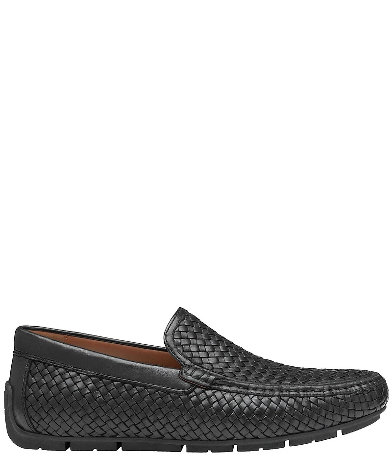 Johnston & Murphy Collection Men's Baldwin Woven Leather Slip On Venetian Loafers