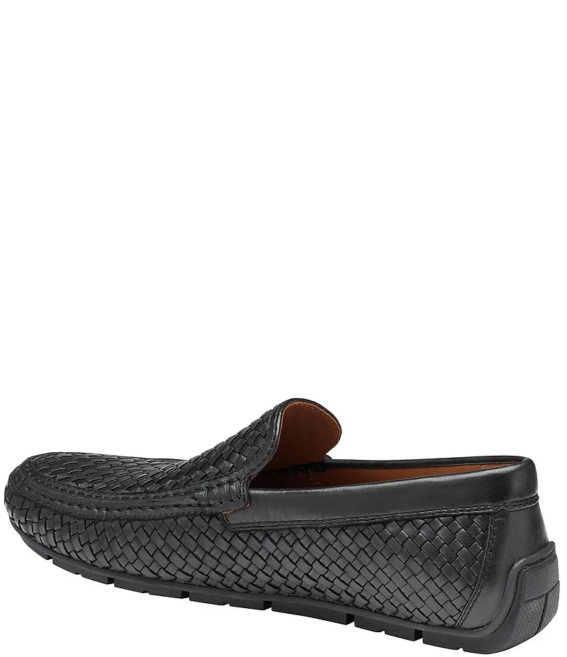 Johnston & Murphy Collection Men's Baldwin Woven Leather Slip On Venetian Loafers