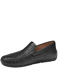 Johnston & Murphy Collection Men's Baldwin Woven Leather Slip On Venetian Loafers