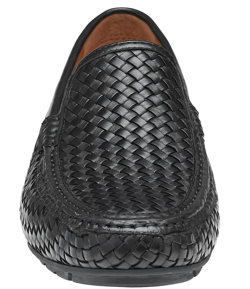 Johnston & Murphy Collection Men's Baldwin Woven Leather Slip On Venetian Loafers