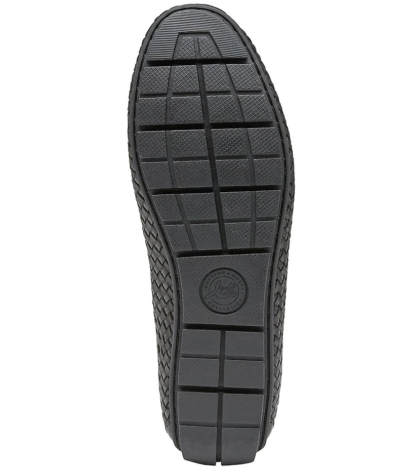 Johnston & Murphy Collection Men's Baldwin Woven Leather Slip On Venetian Loafers