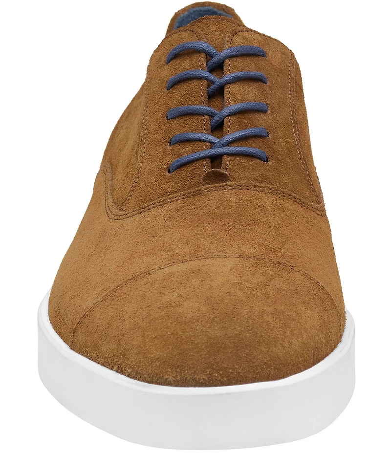 Johnston & Murphy Collection Men's Bolivar Suede Cap Toe Oxford Sneakers