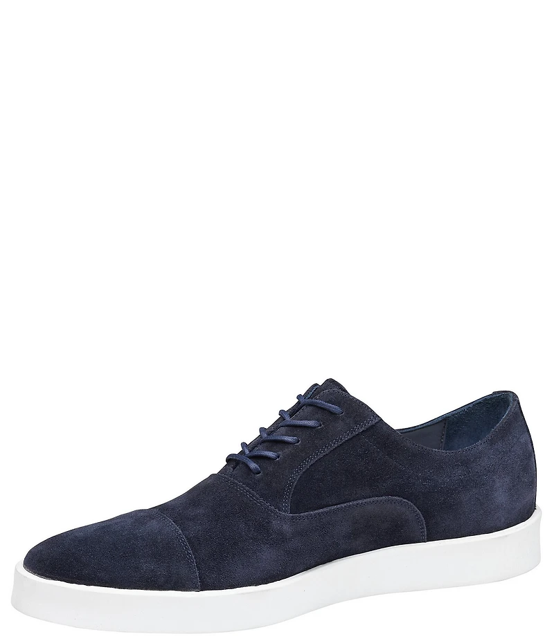 Johnston & Murphy Collection Men's Bolivar Suede Cap Toe Oxford Sneakers