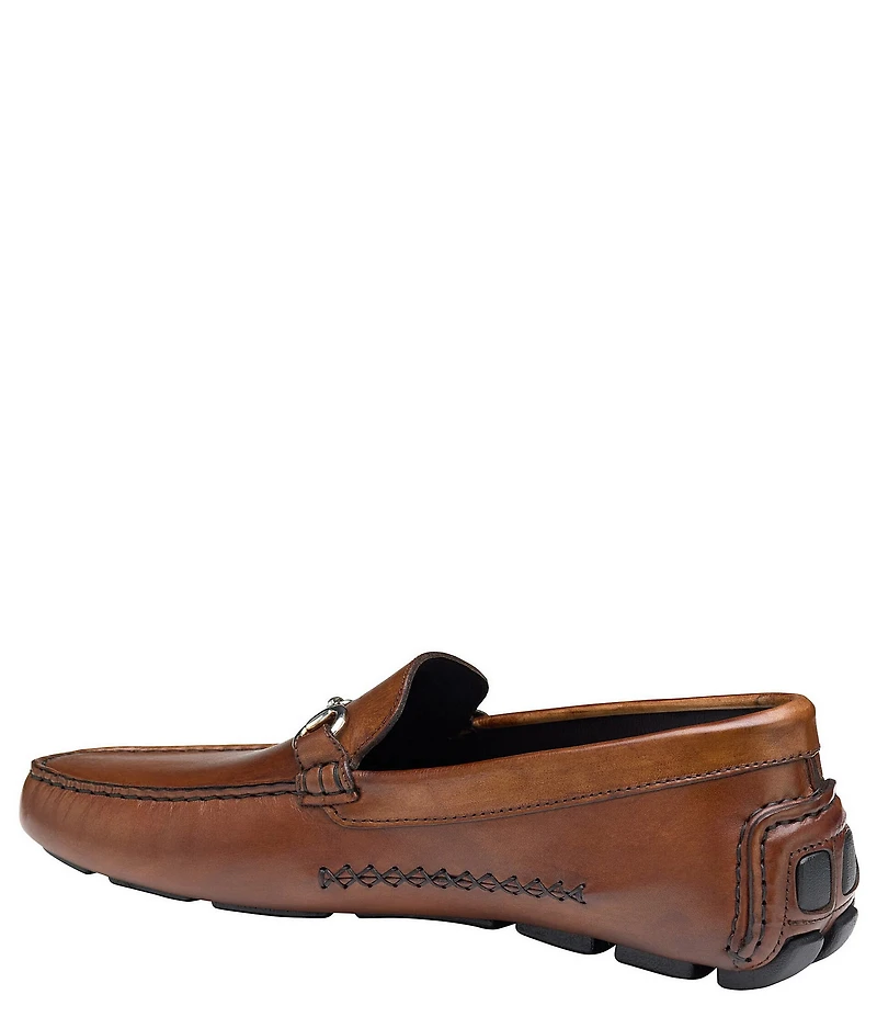 Johnston & Murphy Collection Men's Dayton Calfskin Bit Buckle Loafers