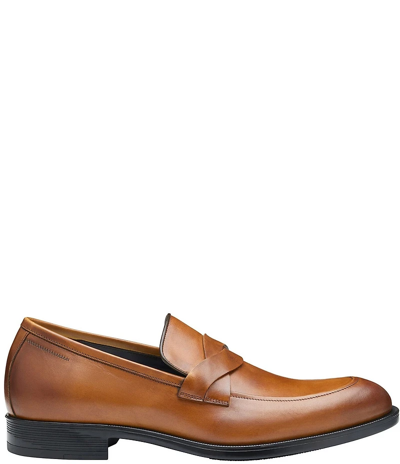 Johnston & Murphy Collection Men's Flynch Leather Braided Strap Loafers