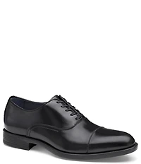 Johnston & Murphy Collection Men's Flynch Hand-Stained Leather Cap Toe Lace Up Oxfords