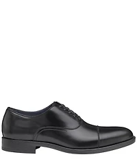 Johnston & Murphy Collection Men's Flynch Hand-Stained Leather Cap Toe Lace Up Oxfords