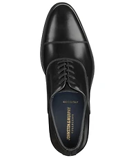 Johnston & Murphy Collection Men's Flynch Hand-Stained Leather Cap Toe Lace Up Oxfords