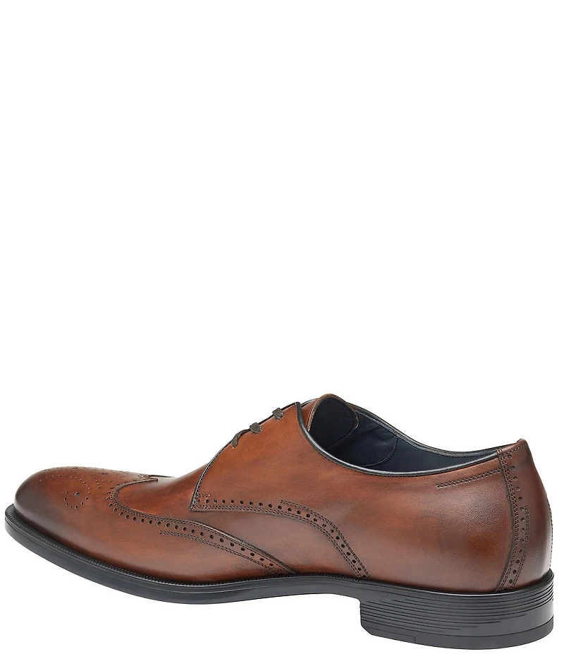 Johnston & Murphy Collection Men's Flynch Leather Wingtip Lace Up Oxfords