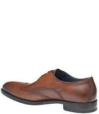 Johnston & Murphy Collection Men's Flynch Leather Wingtip Lace Up Oxfords