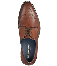 Johnston & Murphy Collection Men's Flynch Leather Wingtip Lace Up Oxfords