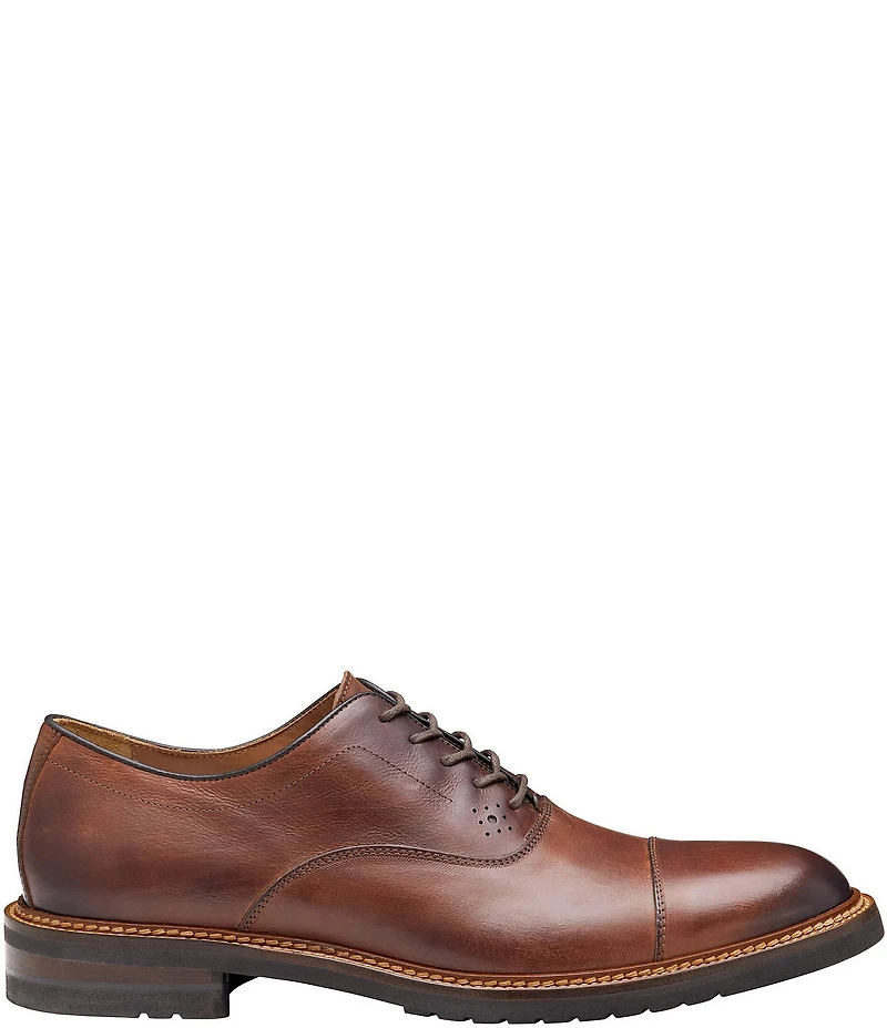 Johnston & Murphy Collection Men's Hartford Leather Cap Toe Oxfords