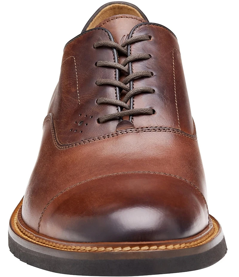 Johnston & Murphy Collection Men's Hartford Leather Cap Toe Oxfords