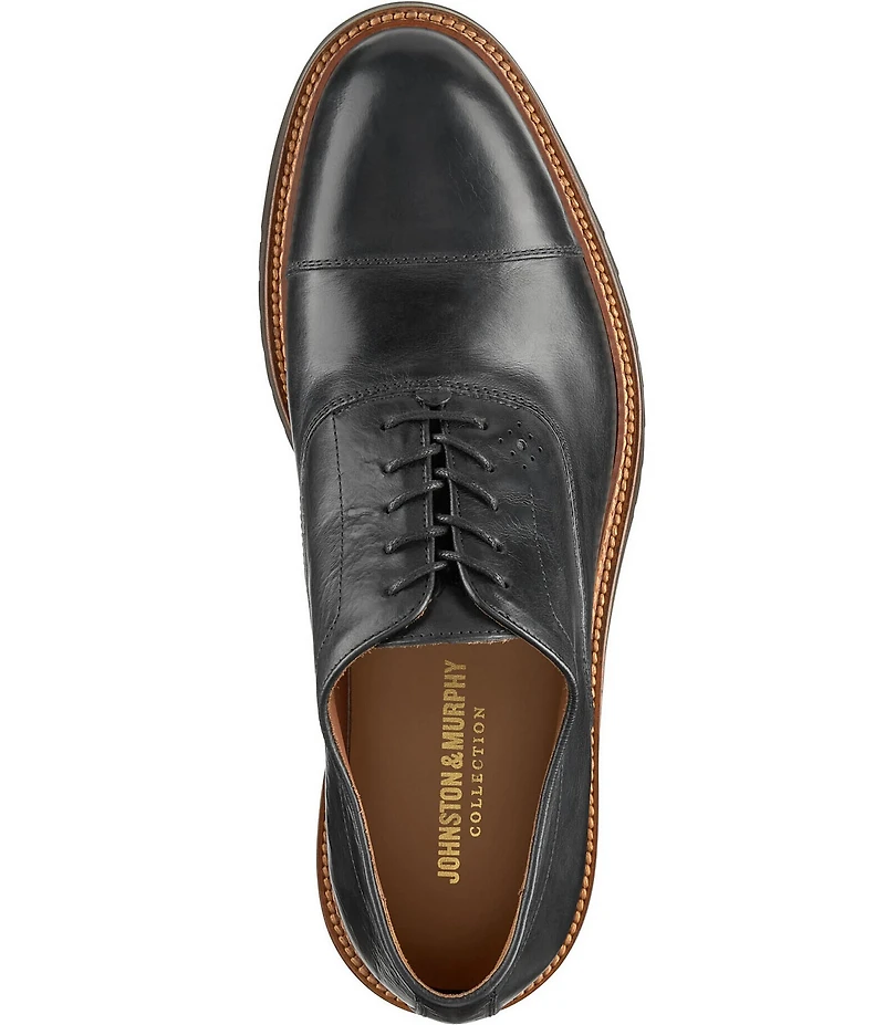Johnston & Murphy Collection Men's Hartford Leather Cap Toe Oxfords