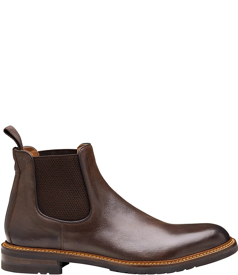 Johnston & Murphy Collection Men's Hartford Leather Chelsea Dress Boots