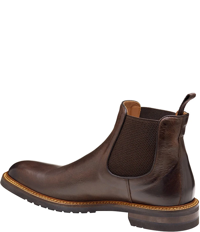 Johnston & Murphy Collection Men's Hartford Leather Chelsea Dress Boots