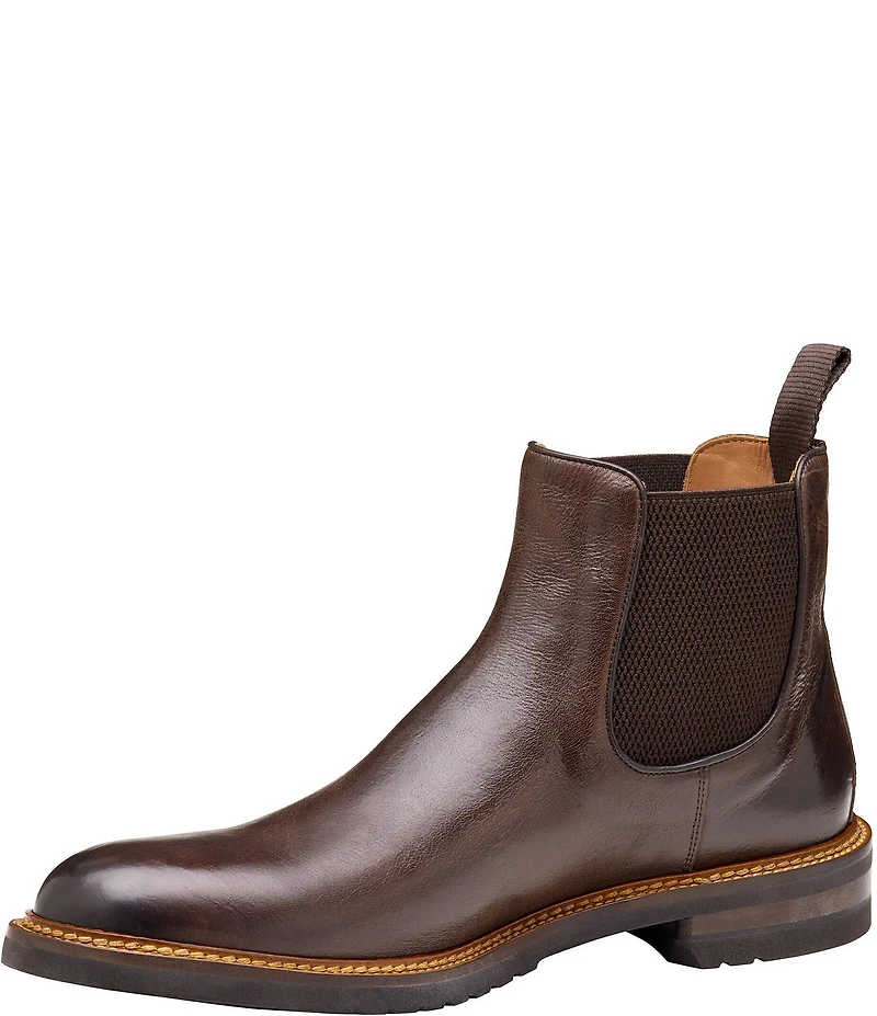 Johnston & Murphy Collection Men's Hartford Leather Chelsea Dress Boots