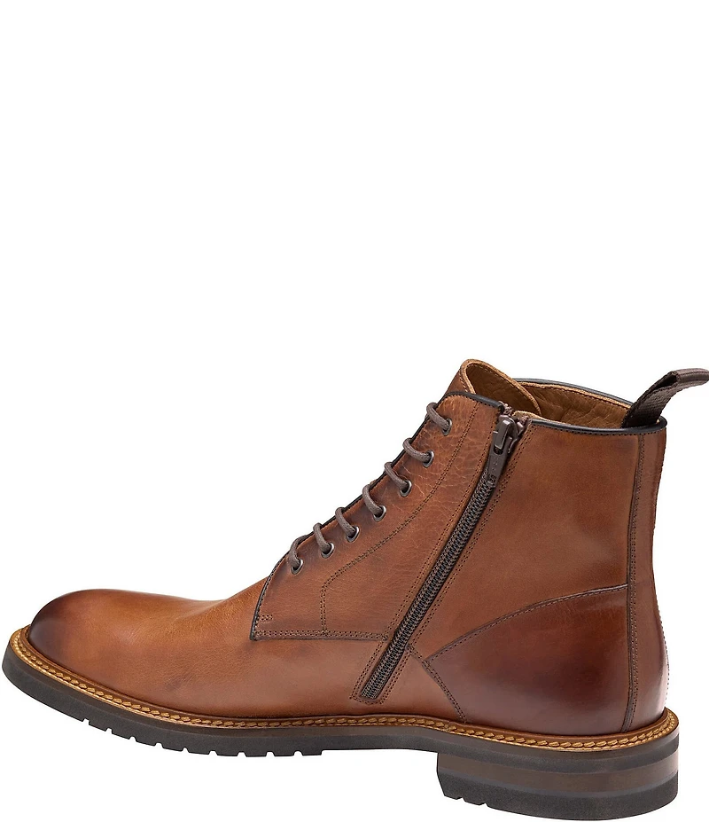 Johnston & Murphy Collection Men's Hartford Leather Plain Toe Boots