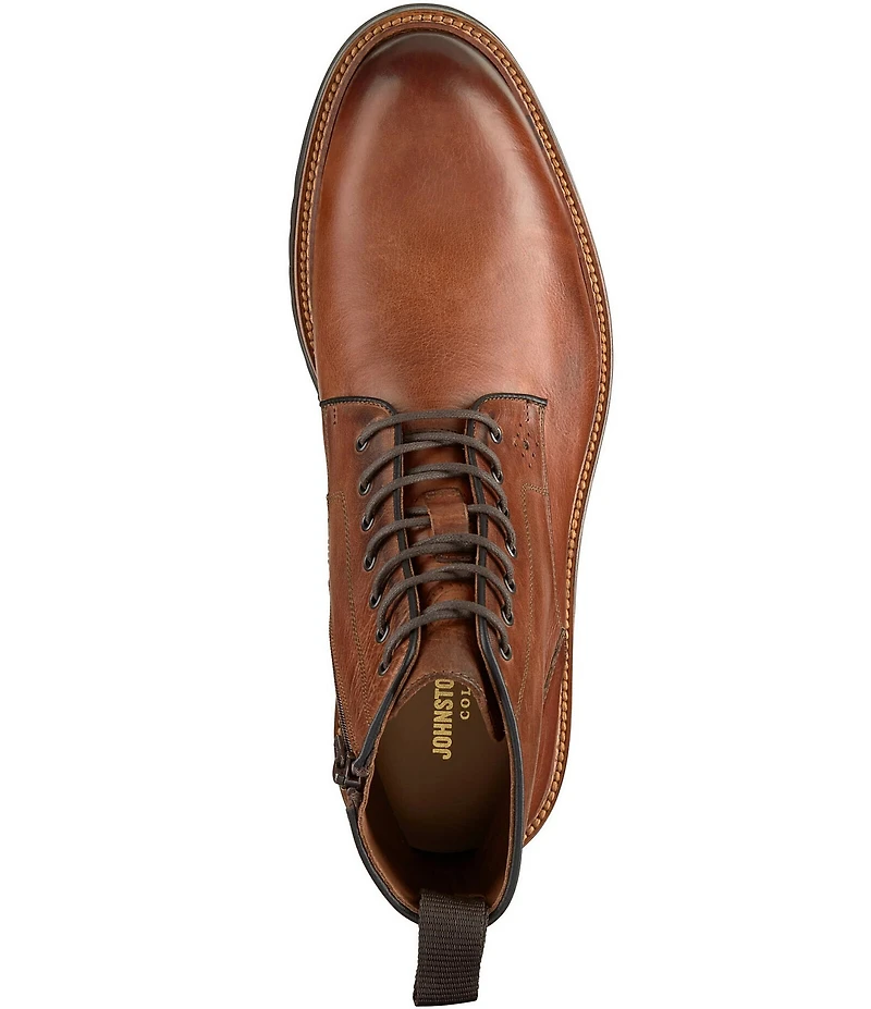 Johnston & Murphy Collection Men's Hartford Leather Plain Toe Boots