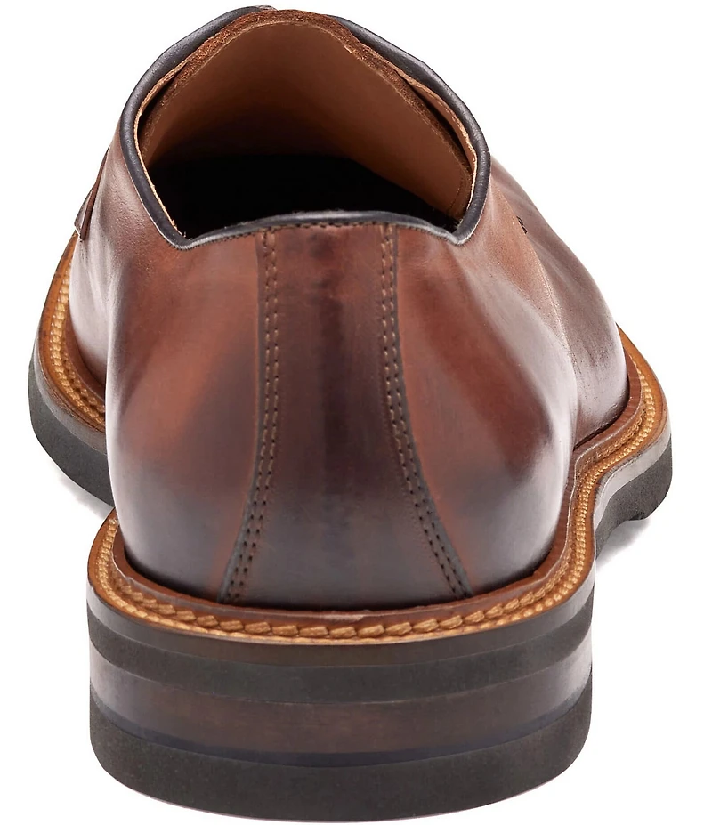 Johnston & Murphy Collection Men's Hartford Leather Plain Toe Oxfords