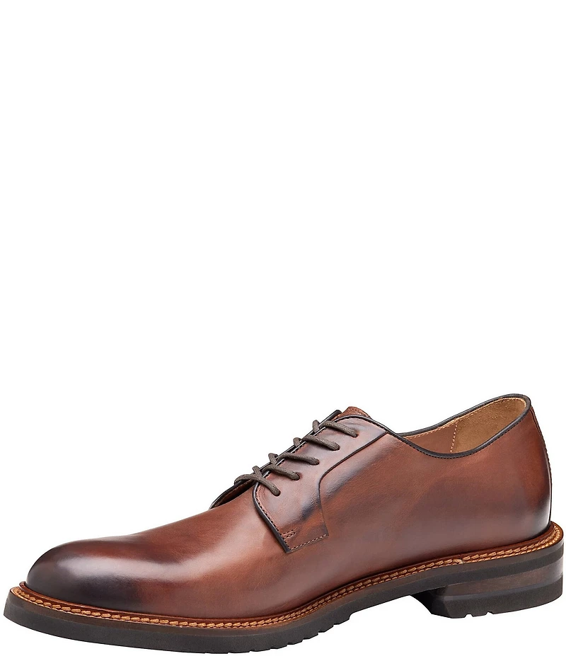 Johnston & Murphy Collection Men's Hartford Leather Plain Toe Oxfords