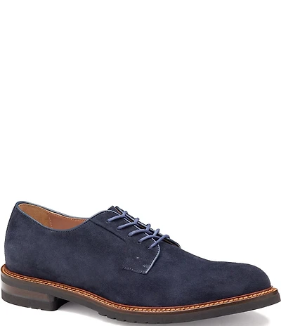 Johnston & Murphy Collection Men's Hartford Suede Plain Toe Oxfords