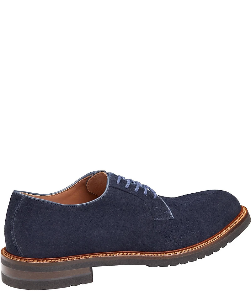 Johnston & Murphy Collection Men's Hartford Suede Plain Toe Oxfords