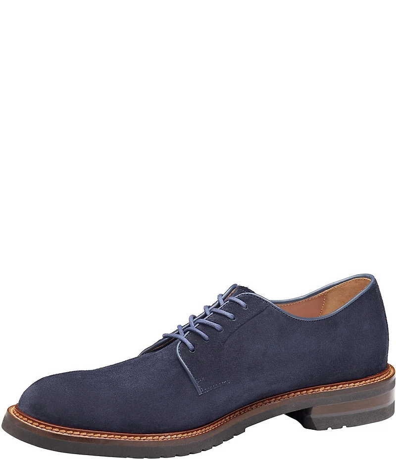 Johnston & Murphy Collection Men's Hartford Suede Plain Toe Oxfords