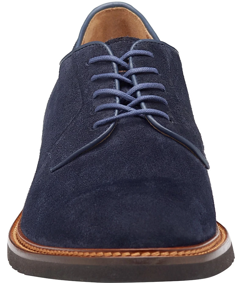 Johnston & Murphy Collection Men's Hartford Suede Plain Toe Oxfords
