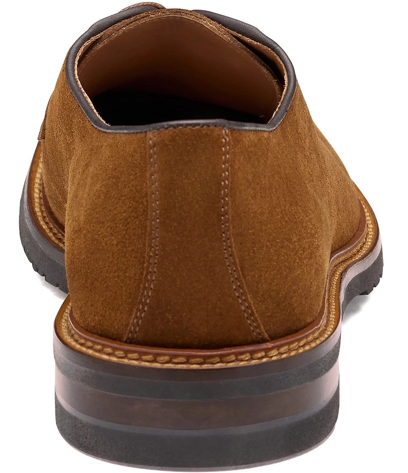 Johnston & Murphy Collection Men's Hartford Suede Plain Toe Oxfords