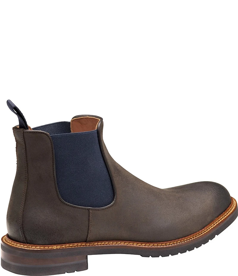 Johnston & Murphy Collection Men's Hartford Waxed Suede Chelsea Boots